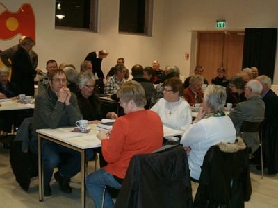 Et udsnit af de 36 deltagere i generalforsamlingen
